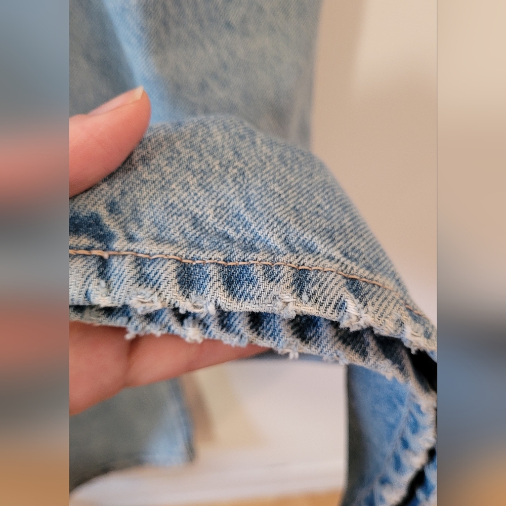 Bloggers Fav Zara Limited Edition Cut Out Side Distressed Denim Jumpsuit - S - Picture 8 of 11